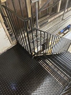 Staircase and railings,Southwell gardens, London