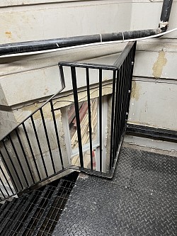 Staircase and railings,Southwell gardens, London
