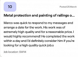 Railings restoration,SW14